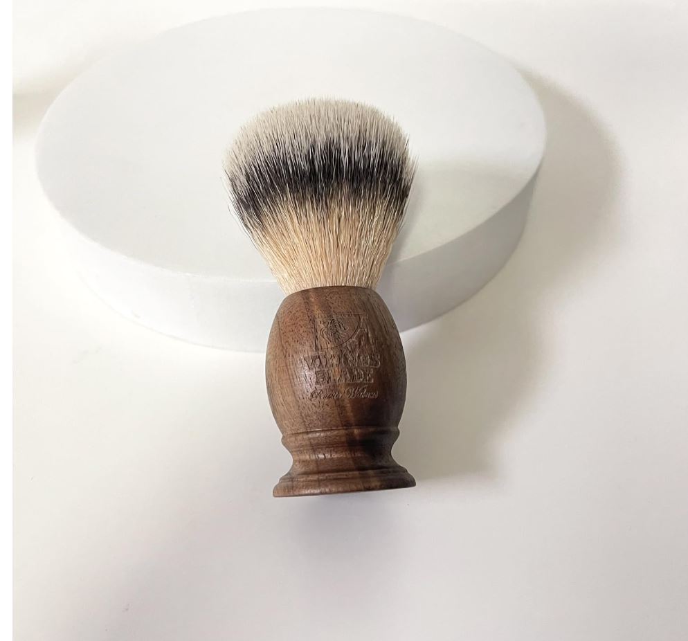 Rustic Walnut Wooden Shaving Brush