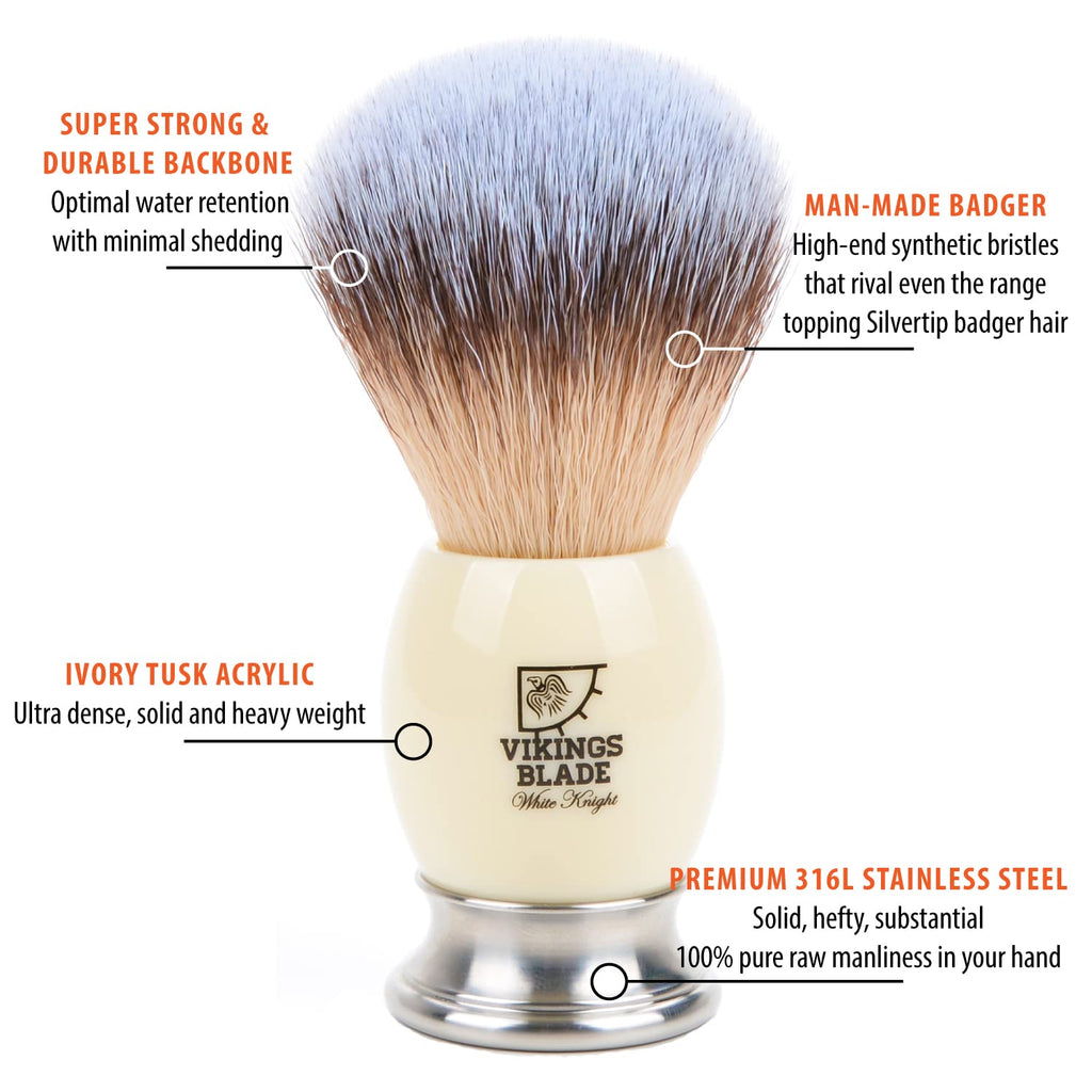 White Knight Luxury Shaving Brush