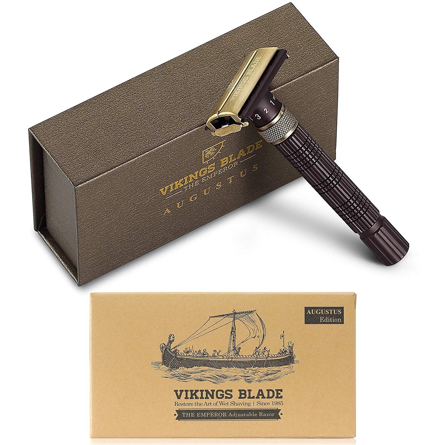 The Emperor Augustus Adjustable Safety Razor Vikings Blade